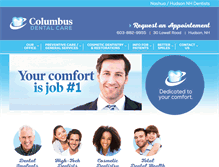 Tablet Screenshot of columbus-dental.com